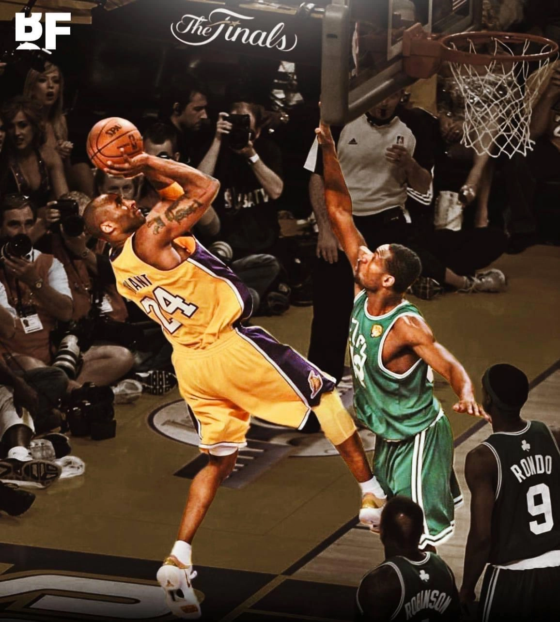Behind the backboard shot